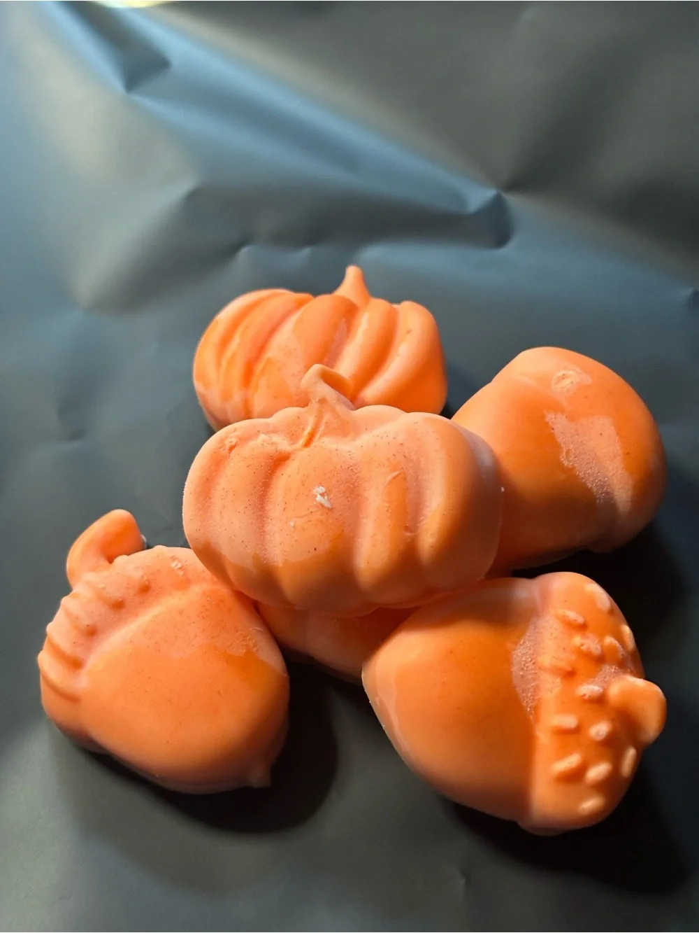 Pumpkin-Shaped Orange Wax Melts - pumpkin pie Scented Wax Cubes